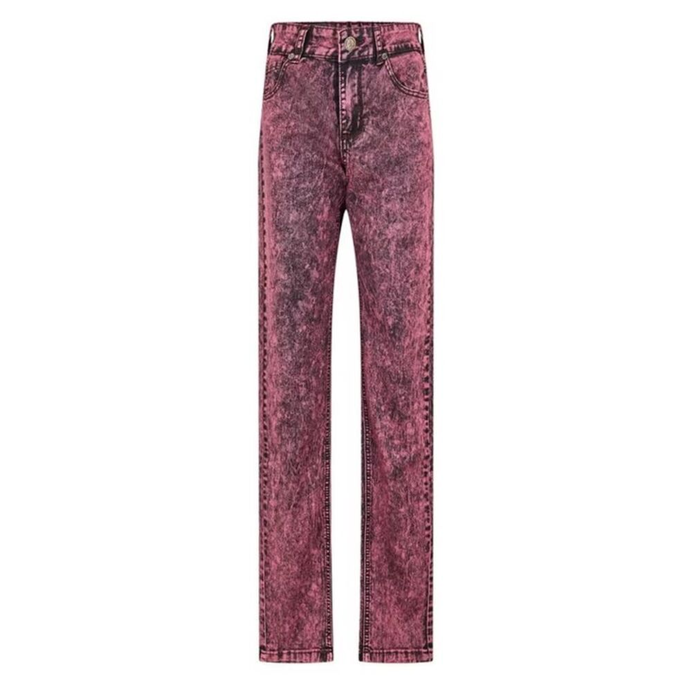 Criminal Damage Mens SOS 5 Pockets Skinny Jeans / Burgundy